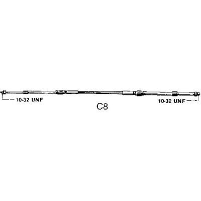 Ultraflex Cable De Control C8 Grey 8´ Ultraflex Cable De Control C8 Grey 8´