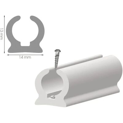 Tessilmare Canalón De Pvc 4 M White One Size Tessilmare Canalón De Pvc 4 M White One Size