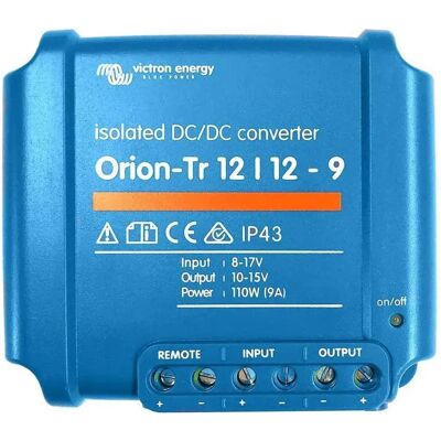 Convertidor de corriente continua Victron Energy Orion-Tr 12/12-9A - 110W Convertidor de corriente continua Victron Energy Orion-Tr 12/12-9A - 110W
