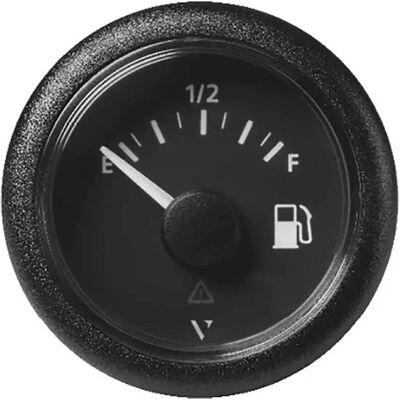 Vdo Instrumento de nivel de combustible - 33 Ohm - Plateado - 52mm - Vista Línea E-f Vdo Instrumento de nivel de combustible - 33 Ohm - Plateado - 52mm - Vista Línea E-f