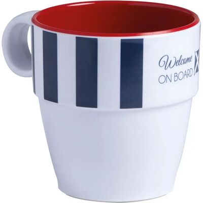 Marine Business Taza De Venecia 320ml 6 Unidades White / Blue One Size Marine Business Taza De Venecia 320ml 6 Unidades White / Blue One Size