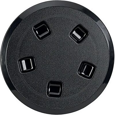 Can 4´´ Tapa De Registro De Asa Black 11 cm Can 4´´ Tapa De Registro De Asa Black 11 cm