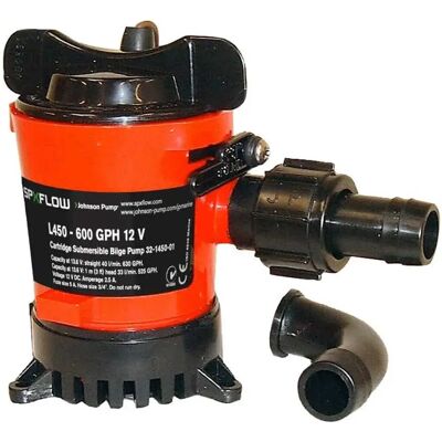 Johnson Pump Bomba L1250 Gph 12v Red / Black One Size Johnson Pump Bomba L1250 Gph 12v Red / Black One Size