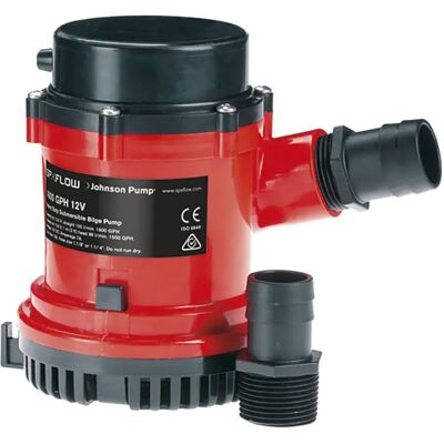 Johnson Pump Bomba Sumergible L1600 98l/min 24v Red / Black 108 x 149 mm Johnson Pump Bomba Sumergible L1600 98l/min 24v Red / Black 108 x 149 mm
