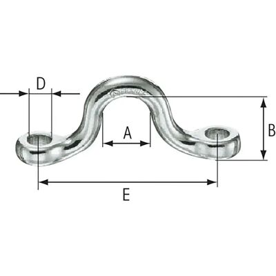 Wichard Soporte De Puente De Correa H21 Acero Inoxidable 10 Unidades Silver 60 mm Wichard Soporte De Puente De Correa H21 Acero Inoxidable 10 Unidades Silver 60 mm