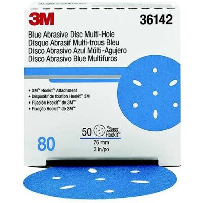 3M Disco De Lija Hookit 40 Multiagujeros 152 Mm 50 Unidades Blue One Size 3M Disco De Lija Hookit 40 Multiagujeros 152 Mm 50 Unidades Blue One Size