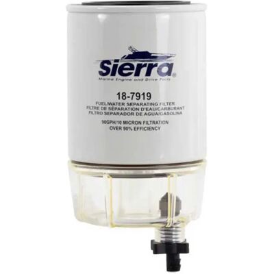Sierra Filtro De Combustible Con Tazón De Retención De Agua De 10 Micras 18-7928-1 White One Size Sierra Filtro De Combustible Con Tazón De Retención De Agua De 10 Micras 18-7928-1 White One Size