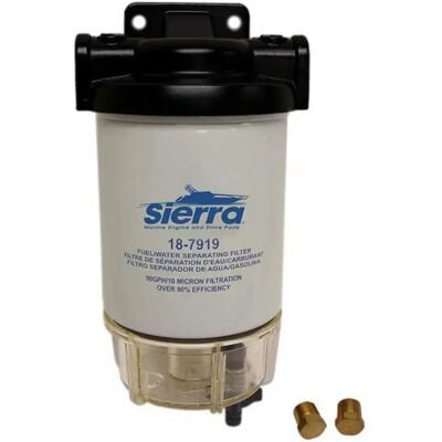 Sierra Filtro De Combustible 300l/h 1/4´´ Npt White / Black One Size Sierra Filtro De Combustible 300l/h 1/4´´ Npt White / Black One Size