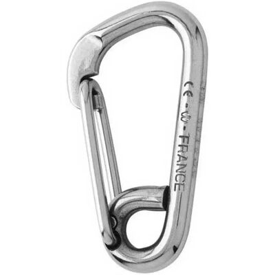 Wichard Mosquetón Asimétrico Para Fuego Grey 8 x 80 mm Wichard Mosquetón Asimétrico Para Fuego Grey 8 x 80 mm