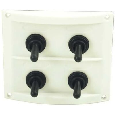 Euromarine Panel Eléctrico Impermeable Abs De 4 Posiciones White 108 x 96 mm Euromarine Panel Eléctrico Impermeable Abs De 4 Posiciones White 108 x 96 mm