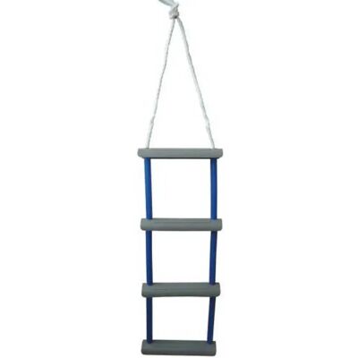 Trem Escalera Plegable De 4 Peldaños Grey / Blue 140 x 30 cm Trem Escalera Plegable De 4 Peldaños Grey / Blue 140 x 30 cm
