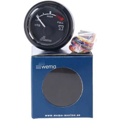 Wema Indicador De Nivel De Agua Blackline 0-4/4 Black 52 mm Wema Indicador De Nivel De Agua Blackline 0-4/4 Black 52 mm