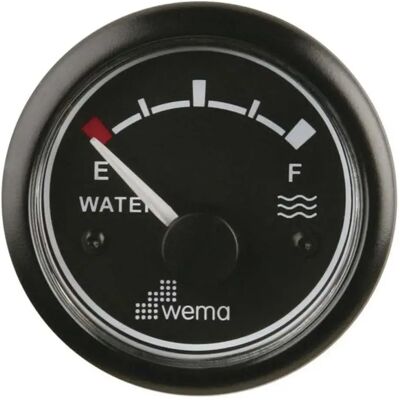 Wema Indicador De Nivel De Agua Estándar Eu Blackline Black 52 mm Wema Indicador De Nivel De Agua Estándar Eu Blackline Black 52 mm