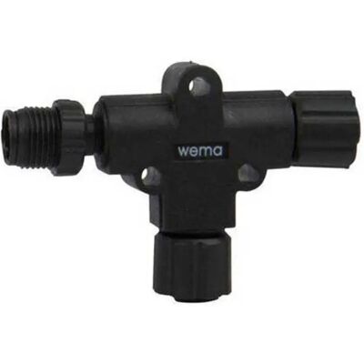 Wema Conector En T De Distribución De Señal De Red Nmea2000 Black One Size Wema Conector En T De Distribución De Señal De Red Nmea2000 Black One Size