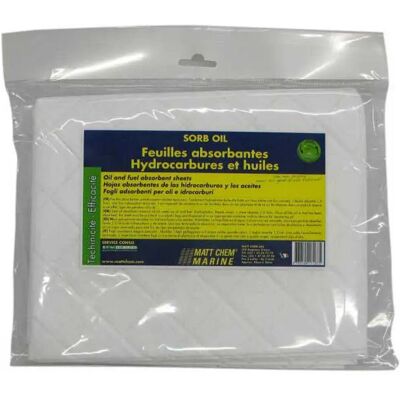 Matt Chem Papel Absorbente De Aceite White 40 x 50 mm Matt Chem Papel Absorbente De Aceite White 40 x 50 mm
