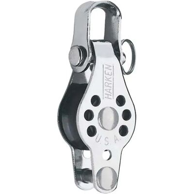 Harken Grillete Becket Single Micro Block Silver / Black One Size Harken Grillete Becket Single Micro Block Silver / Black One Size