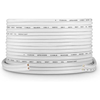 Fusion Cable De Altavoz 16 Awg White 7.62 m Fusion Cable De Altavoz 16 Awg White 7.62 m