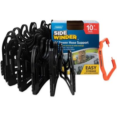 Camco Soporte De Manguera Sidewinder Black 6.09 m Camco Soporte De Manguera Sidewinder Black 6.09 m