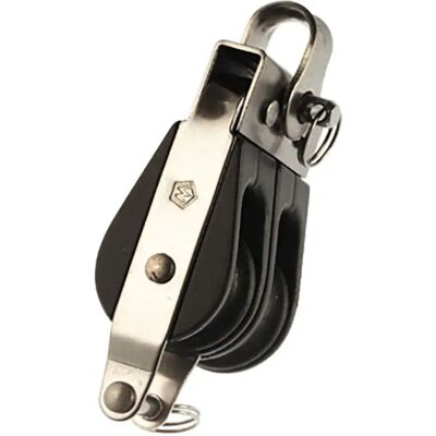 Wichard Polea De Doble Anillo Con Guardacabos 6-8 Mm Black 25 mm Wichard Polea De Doble Anillo Con Guardacabos 6-8 Mm Black 25 mm