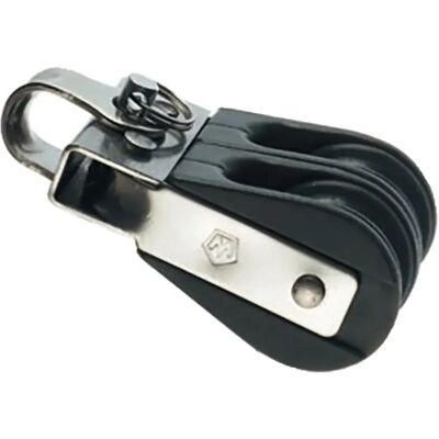 Wichard Polea De Doble Anillo 6-8 Mm Black 25 mm Wichard Polea De Doble Anillo 6-8 Mm Black 25 mm