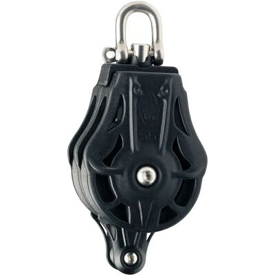 Wichard Polea De Grillete Doble Giratoria Con Guardacabo 12 Mm Black 55 mm Wichard Polea De Grillete Doble Giratoria Con Guardacabo 12 Mm Black 55 mm