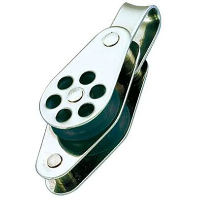 Wichard Polea De Doble Anillo Con Guardacabos Acero Inoxidable 4-6 Mm Silver One Size Wichard Polea De Doble Anillo Con Guardacabos Acero Inoxidable 4-6 Mm Silver One Size
