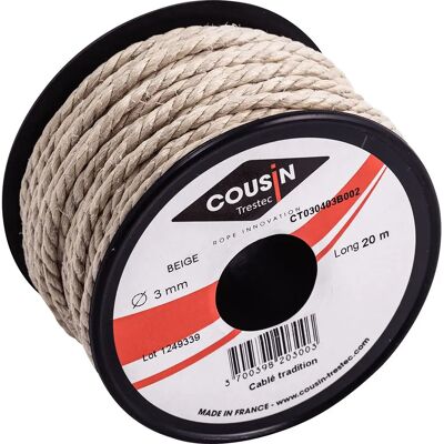 Cousin Cuerda Tradicional 20 M White 3 mm Cousin Cuerda Tradicional 20 M White 3 mm