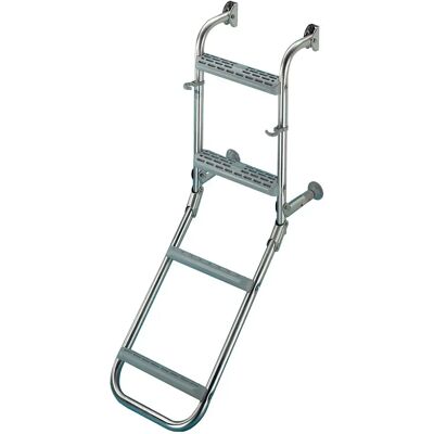 Oem Marine Escalera Plegable Acero Inoxidable 3 Escalones Silver 84 x 40 x 30 cm Oem Marine Escalera Plegable Acero Inoxidable 3 Escalones Silver 84 x 40 x 30 cm