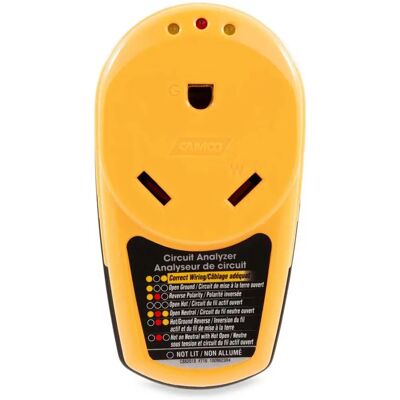Camco Analizador De Circuitos 30a Yellow One Size Camco Analizador De Circuitos 30a Yellow One Size