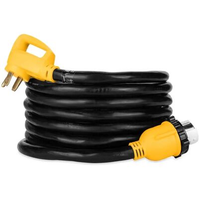 Camco Adaptador De Bloqueo Powergrip 7.6 M Yellow / Black 50A Hembra/50A Macho Camco Adaptador De Bloqueo Powergrip 7.6 M Yellow / Black 50A Hembra/50A Macho