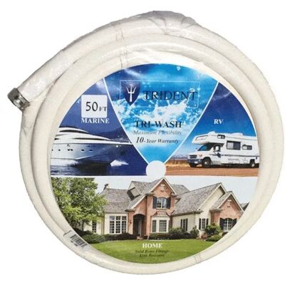 Trident Marine Manguera De Lavado 30.4 M White 15.87 mm Trident Marine Manguera De Lavado 30.4 M White 15.87 mm