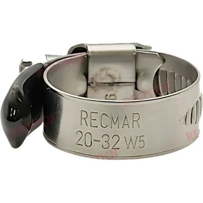 Recmar Abrazadera Acero Inoxidable W5 38311 25 Unidades Silver 16-25 mm Recmar Abrazadera Acero Inoxidable W5 38311 25 Unidades Silver 16-25 mm
