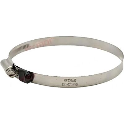 Recmar Abrazadera Acero Inoxidable W5 10 Unidades Silver 70-90 mm Recmar Abrazadera Acero Inoxidable W5 10 Unidades Silver 70-90 mm