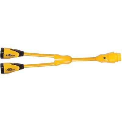 Marinco Adaptador Y Toma De Puerto Eel Yellow / Black 50A Hembra/50A Macho Marinco Adaptador Y Toma De Puerto Eel Yellow / Black 50A Hembra/50A Macho