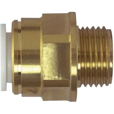 John Guest Conector Recto Latón M 1/2´´ 22 Mm Brass One Size John Guest Conector Recto Latón M 1/2´´ 22 Mm Brass One Size
