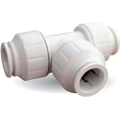 John Guest Conector En T Twist Lock 22 Mm White One Size John Guest Conector En T Twist Lock 22 Mm White One Size