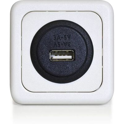 Kent Enchufe Usb Empotrado 3a 12-5v White 29 mm Kent Enchufe Usb Empotrado 3a 12-5v White 29 mm
