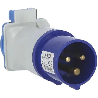 Kent Adaptador De Enchufe 16a 230v Blue / White One Size Kent Adaptador De Enchufe 16a 230v Blue / White One Size