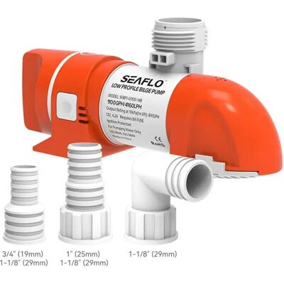 Seaflo Bomba De Achique 800gph 12v Orange / White One Size Seaflo Bomba De Achique 800gph 12v Orange / White One Size