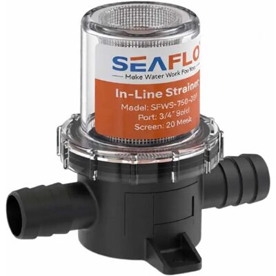 Seaflo Filtro Sfws75003p 3/4´´ Black 20 Microns Seaflo Filtro Sfws75003p 3/4´´ Black 20 Microns