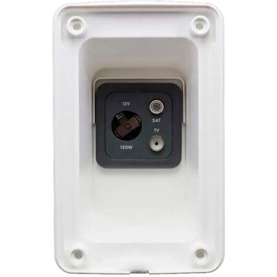 Whale Toma Multimedia Externa Para Tv/satélite + Salida 12v White One Size Whale Toma Multimedia Externa Para Tv/satélite + Salida 12v White One Size