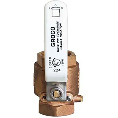Groco Válvula De Bola Full Flow In Line Ibv Series 38 Mm Bronze One Size Groco Válvula De Bola Full Flow In Line Ibv Series 38 Mm Bronze One Size