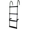 Lalizas Stainless Steel Ladder Negro,Plateado 4 Steps