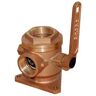 Groco Seacock Valve Marrón 2-1/2´´