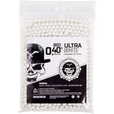 Duel Code Bolas De Airsoft Bio Bb 0.40 Gr 1000rds Ultra White One Size Duel Code Bolas De Airsoft Bio Bb 0.40 Gr 1000rds Ultra White One Size
