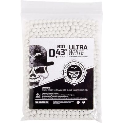 Duel Code Bolas De Airsoft Bio Bb 0.43 Gr 1000rds Ultra White One Size Duel Code Bolas De Airsoft Bio Bb 0.43 Gr 1000rds Ultra White One Size