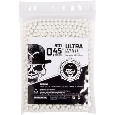Duel Code Bolas De Airsoft Bio Bb 0.45 Gr 1000rds Ultra White One Size Duel Code Bolas De Airsoft Bio Bb 0.45 Gr 1000rds Ultra White One Size