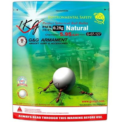 G&g Bolas De Airsoft Bio Bb 0.28g 1kg White One Size G&g Bolas De Airsoft Bio Bb 0.28g 1kg White One Size