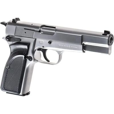 Pistola De Airsoft Hi-power Mk3 Full Metal Gbb Silver One Size Pistola De Airsoft Hi-power Mk3 Full Metal Gbb Silver One Size