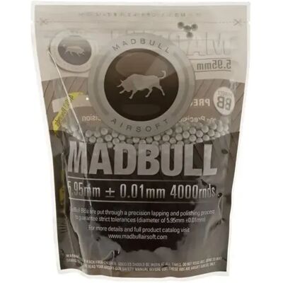 Madbull Bolas De Airsoft 0.25g Bio Premium Match Grade Pla 4000rds White One Size Madbull Bolas De Airsoft 0.25g Bio Premium Match Grade Pla 4000rds White One Size